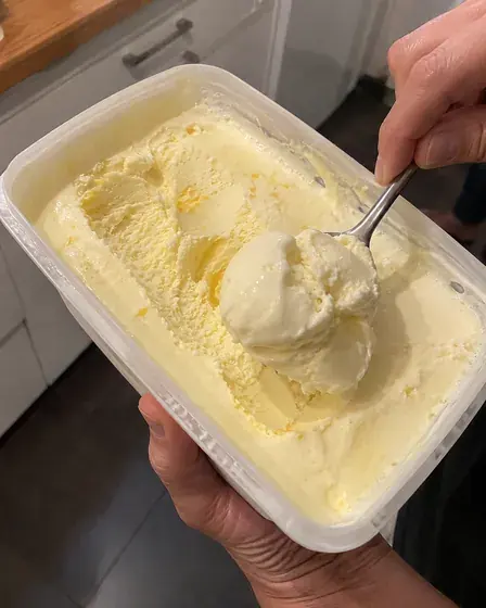 Helado casero hecho en casa