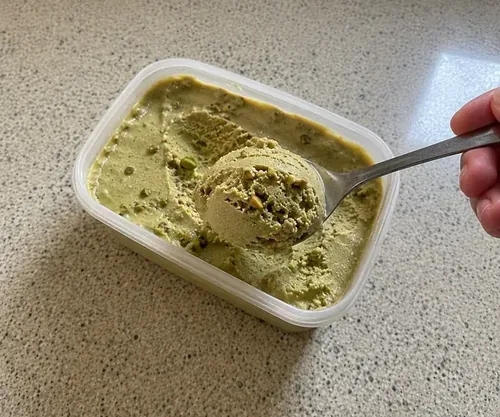 Helado de pistacho