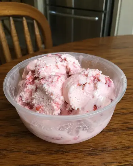 Helado casero hecho en casa