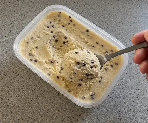 Helado de chispas de chocolate