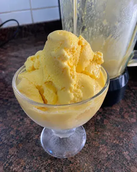 Helado casero hecho en casa