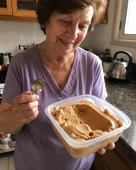 Helado casero hecho en casa